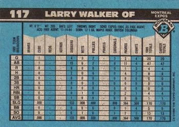 Larry Walker  baseball card collectible - Main Image 2