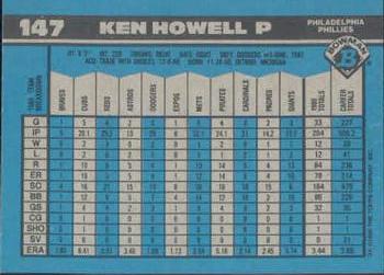 Ken Howell  baseball card collectible - Main Image 2