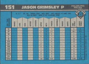 Jason Grimsley  baseball card collectible - Main Image 2