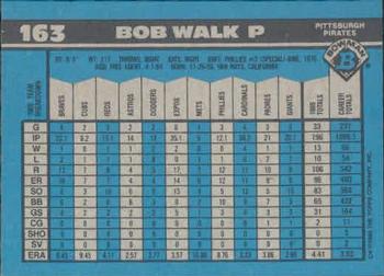 Bob Walk  baseball card collectible - Main Image 2