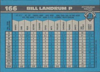 Bill Landrum  baseball card collectible - Main Image 2