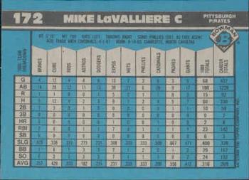 Mike LaValliere  baseball card collectible - Main Image 2