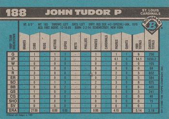 John Tudor  baseball card collectible - Main Image 2