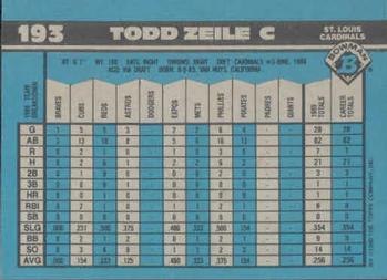 Todd Zeile  baseball card collectible - Main Image 2