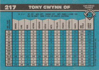 Tony Gwynn  baseball card collectible - Main Image 2