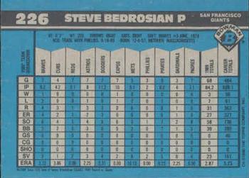 Steve Bedrosian  baseball card collectible - Main Image 2