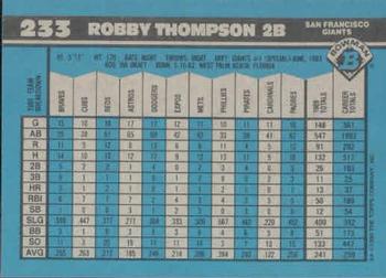 Robby Thompson  baseball card collectible - Main Image 2
