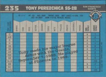 Tony Perezchica  baseball card collectible - Main Image 2