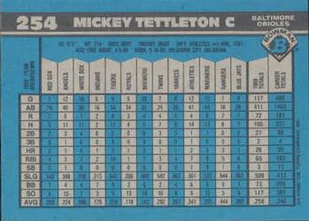 Mickey Tettleton  baseball card collectible - Main Image 2