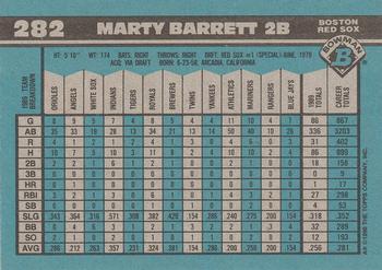 Marty Barrett  baseball card collectible - Main Image 2