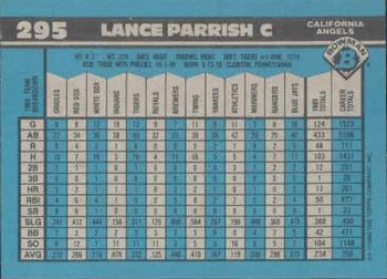 Lance Parrish  baseball card collectible - Main Image 2