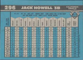 Jack Howell  baseball card collectible - Main Image 2