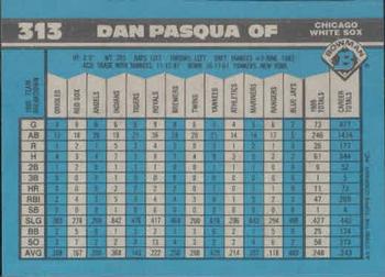 Dan Pasqua  baseball card collectible - Main Image 2