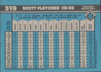 Scott Fletcher  baseball card collectible - Main Image 2