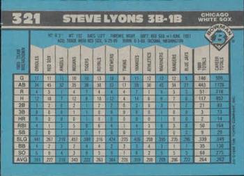Steve Lyons  baseball card collectible - Main Image 2