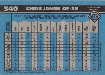 Chris James  baseball card collectible - Main Image 2