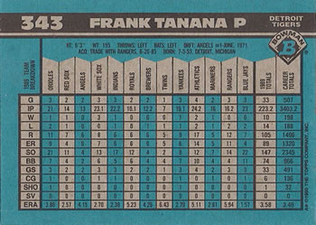 Frank Tanana  baseball card collectible - Main Image 2
