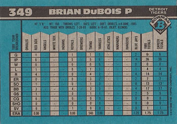 Brian DuBois  baseball card collectible - Main Image 2
