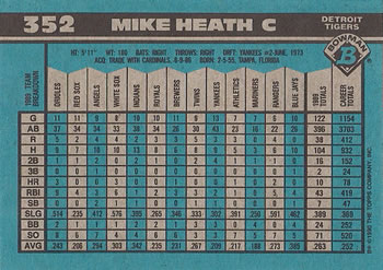Mike Heath  baseball card collectible - Main Image 2