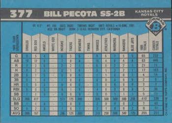 Bill Pecota  baseball card collectible - Main Image 2