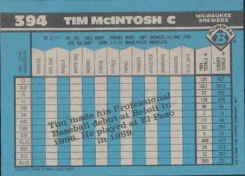 Tim McIntosh  baseball card collectible - Main Image 2
