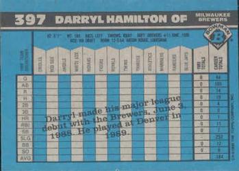 Darryl Hamilton  baseball card collectible - Main Image 2