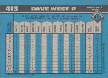 Dave West  baseball card collectible - Main Image 2