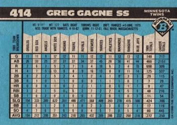 Greg Gagne  baseball card collectible - Main Image 2