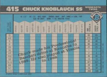 Chuck Knoblauch  baseball card collectible - Main Image 2