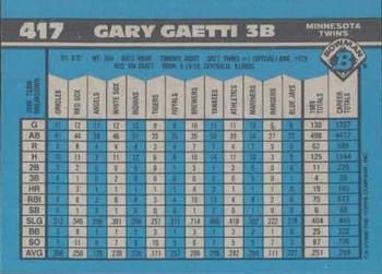 Gary Gaetti  baseball card collectible - Main Image 2