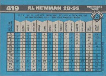 Al Newman  baseball card collectible - Main Image 2