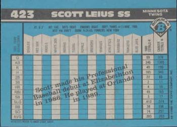 Scott Leius  baseball card collectible - Main Image 2