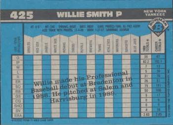 Willie Smith  baseball card collectible - Main Image 2