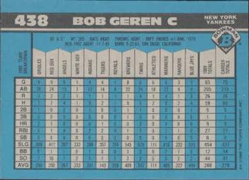 Bob Geren  baseball card collectible - Main Image 2