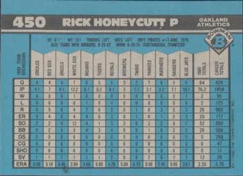 Rick Honeycutt  baseball card collectible - Main Image 2