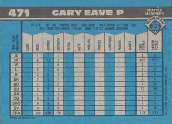 Gary Eave  baseball card collectible - Main Image 2