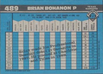 Brian Bohanon  baseball card collectible - Main Image 2