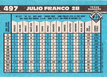 Julio Franco  baseball card collectible - Main Image 2