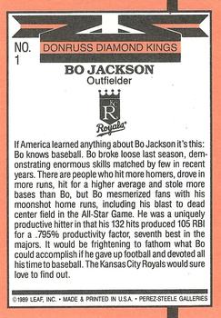 Bo Jackson  baseball card collectible - Main Image 2