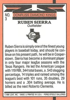Ruben Sierra  baseball card collectible - Main Image 2
