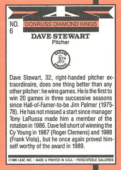 Dave Stewart  baseball card collectible - Main Image 2