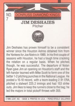 Jim Deshaies  baseball card collectible - Main Image 2