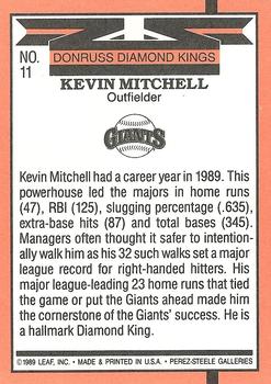 Kevin Mitchell  baseball card collectible - Main Image 2