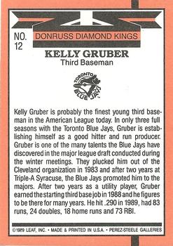 Kelly Gruber  baseball card collectible - Main Image 2