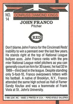 John Franco  baseball card collectible - Main Image 2