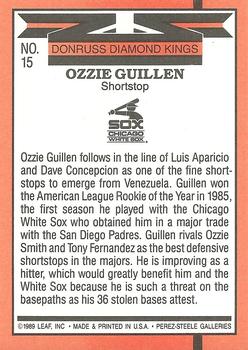 Ozzie Guillen  baseball card collectible - Main Image 2