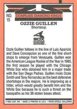 Ozzie Guillen  baseball card collectible - Main Image 2