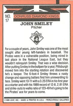 John Smiley  baseball card collectible - Main Image 2