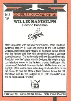 Willie Randolph  baseball card collectible - Main Image 2