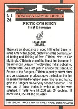 Pete O’Brien  baseball card collectible - Main Image 2